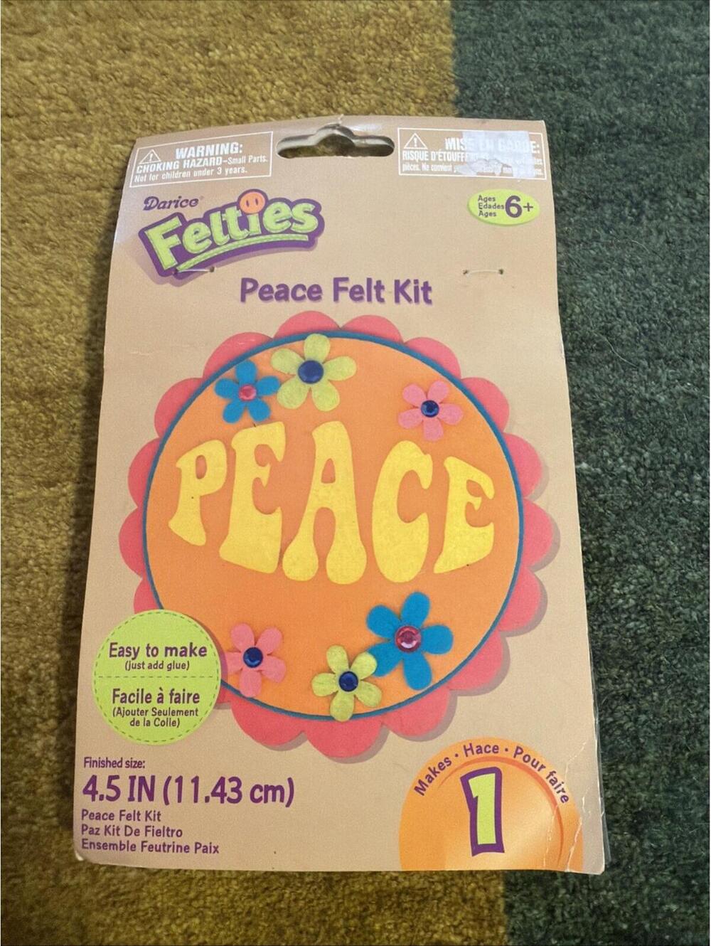 Darice Felties Peace Felt Kit NEW